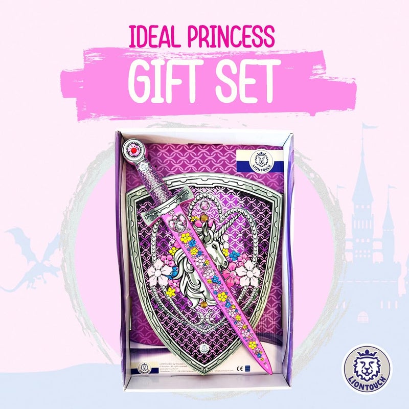 Liontouch - Unicorn Princess Sword for Girls - 3-6 Years | Medieval Style Toy for Pretend Play for Toddlers with Flowers & Gemstones | Safe & Durable Foam Accessory for Royal Dress Up & Costumes - Image 5